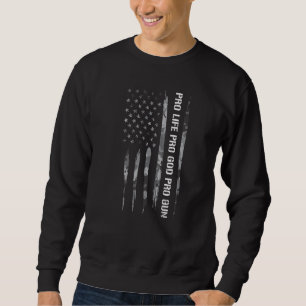 Wapens Pro Leven Pro God Pro Wapen Amerikaanse Vl Trui