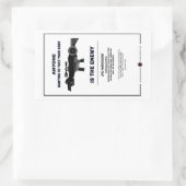 Wapens - tweede amendement rechthoekige sticker (Tas)