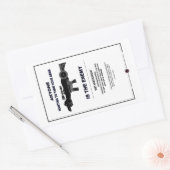 Wapens - tweede amendement rechthoekige sticker (Envelop)