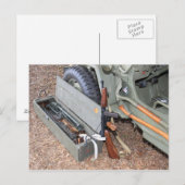 Wapens uit de Tweede Wereldoorlog en kit van een J Briefkaart (Voorkant / Achterkant)