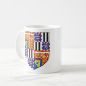 Wapens van Alexander Mountbatten, eerste legerstee Koffiemok (Voorkant links)