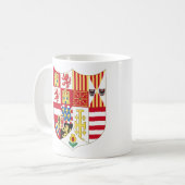Wapens van Charles V Heilige Roman Emperor Coffee  Koffiemok (Voorkant links)