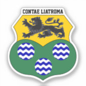 Wapens van de Coat pf van County Leitrim, Ierland Sticker (Voorkant)