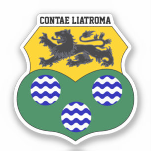 Wapens van de Coat pf van County Leitrim, Ierland Sticker