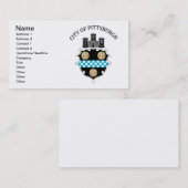 Wapens van de stad Pittsburgh Visitekaartje (Voorkant / Achterkant)