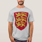 Wapens van Engeland - Koning Richard de Eerste Arm T-shirt (Voorkant)