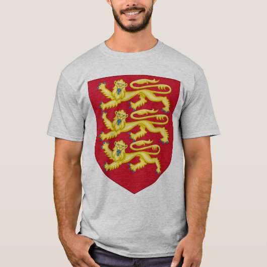 Wapens van Engeland - Koning Richard de Eerste Arm T-shirt (Voorkant)