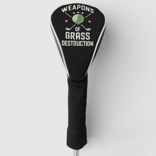 Wapens van Grasvernietiging Golfclubs Sarcasme Golfheadcover