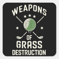 Wapens van Grasvernietiging Golfclubs Sarcastisch