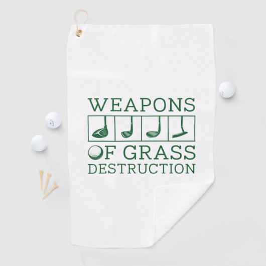 Wapens van grasvernietiging golfhanddoek (Insitu)