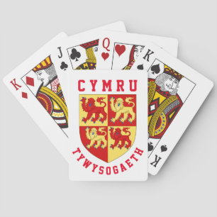 Wapens van het middeleeuwse vorstendom Wales Pokerkaarten
