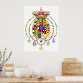 Wapens van muntstukken Koninkrijk van twee Sicilië Poster (Keuken)