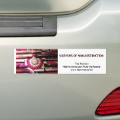 Wapens van niet-destructieve Bumpersticker (Op auto)