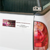 Wapens van niet-destructieve Bumpersticker (Op Truck)