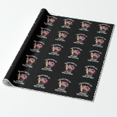 Wapens van stressvermindering Baking Pun Dark BG Cadeaupapier (Uitgerold)