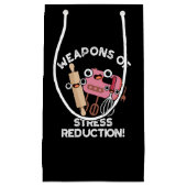 Wapens van stressvermindering Baking Pun Dark BG Klein Cadeauzakje (Voorkant)