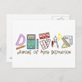 Wapens van vernietiging van Wiskunde Briefkaart (Voorkant / Achterkant)