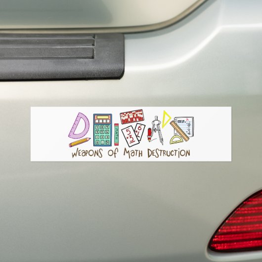 Wapens van vernietiging van Wiskunde Bumpersticker (Op auto)