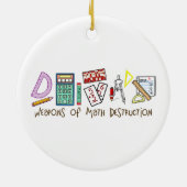 Wapens van vernietiging van Wiskunde Keramisch Ornament (Achterkant)