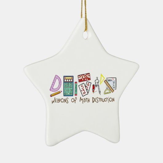 Wapens van vernietiging van Wiskunde Keramisch Ornament (Rechts)