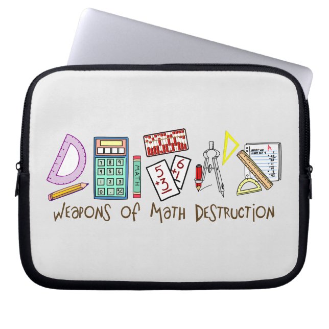 Wapens van vernietiging van Wiskunde Laptop Sleeve (Voorkant)