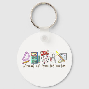 Wapens van vernietiging van Wiskunde Sleutelhanger