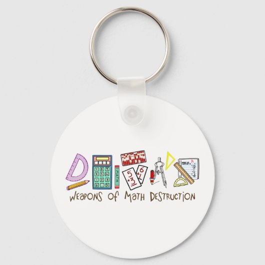 Wapens van vernietiging van Wiskunde Sleutelhanger (Voorkant)