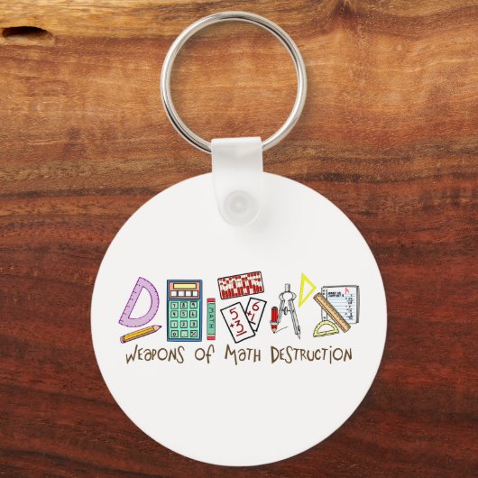Wapens van vernietiging van Wiskunde Sleutelhanger (Voorkant)