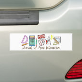 Wapens van wiskundige vernietiging bumpersticker (Op auto)