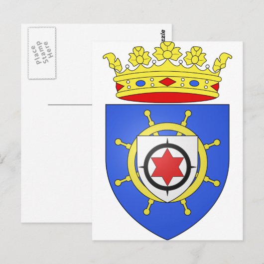 wapenschild Bonaire Briefkaart (Voorkant / Achterkant)