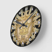 Wapenschild familiewapen Achternaam Ronde Klok (Hoek)