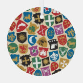 Wapenschild: Heraldische achtergrond. Glas Ornament (Achterkant)