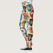 Wapenschild: Heraldische achtergrond. Leggings (Links)
