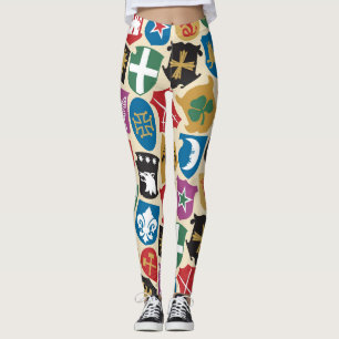 Wapenschild: Heraldische achtergrond. Leggings