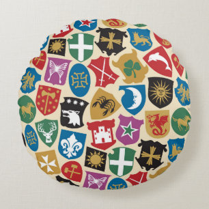 Wapenschild: Heraldische achtergrond. Rond Kussen