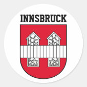 wapenschild Innsbruck - OOSTENRIJK Ronde Sticker (Voorkant)