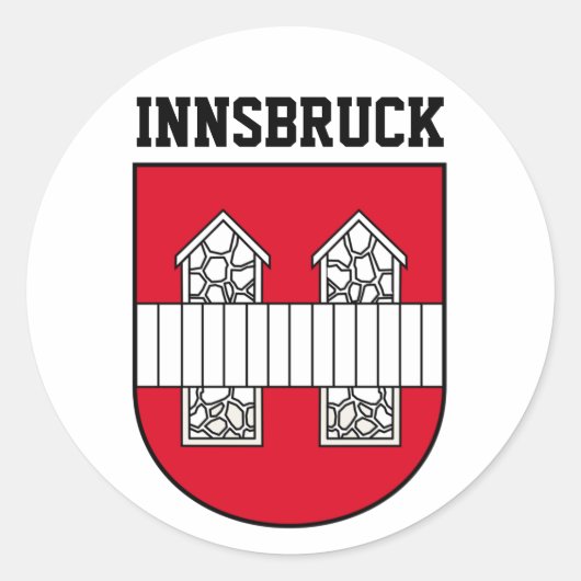 wapenschild Innsbruck - OOSTENRIJK Ronde Sticker (Voorkant)