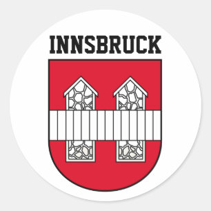 wapenschild Innsbruck - OOSTENRIJK Ronde Sticker