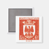 Wapenschild, Nice Frankrijk Magneet (Voorkant / Achterkant)