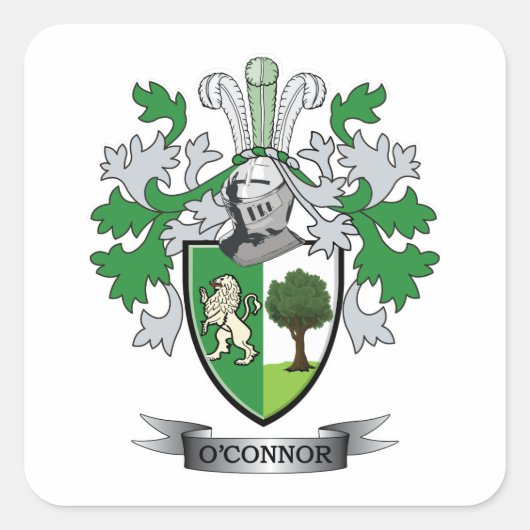 wapenschild O'Connor Vierkante Sticker (Voorkant)