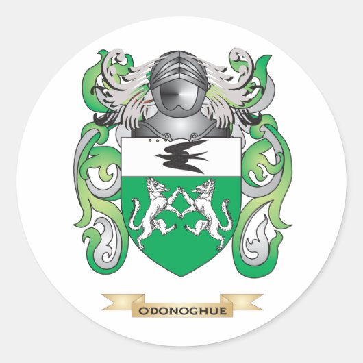 Wapenschild O'Donoghue (Familie Crest) Ronde Sticker (Voorkant)