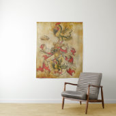 wapenschild op het perkament 5 wandkleed (In situ)