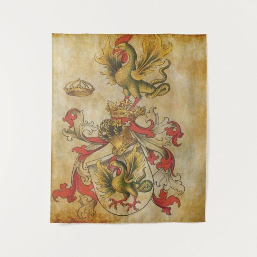 wapenschild op het perkament 5 wandkleed (Voorkant)