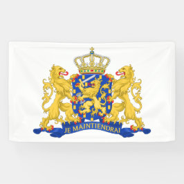 Wapenschild op Witte Bannrcnt Spandoek