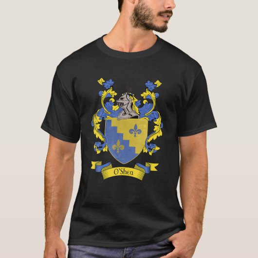 wapenschild O'shea | O'shea Familienaam Crest T-shirt (Voorkant)