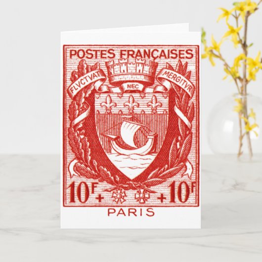 Wapenschild Parijs, Frankrijk Kaart (Gele Bloem)