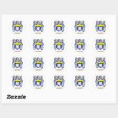 wapenschild ronde sticker (Vel)