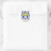 wapenschild ronde sticker (Tas)