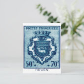  wapenschild Rouen, Frankrijk Briefkaart (Staand voorkant)