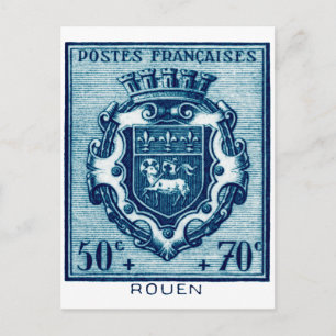 wapenschild Rouen, Frankrijk Briefkaart